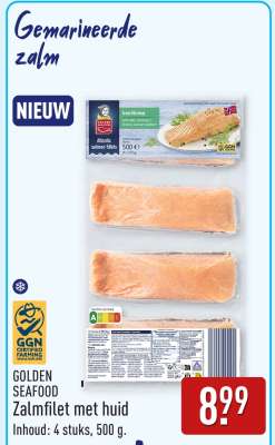 GOLDEN SEAFOOD Zalmfilet met huid