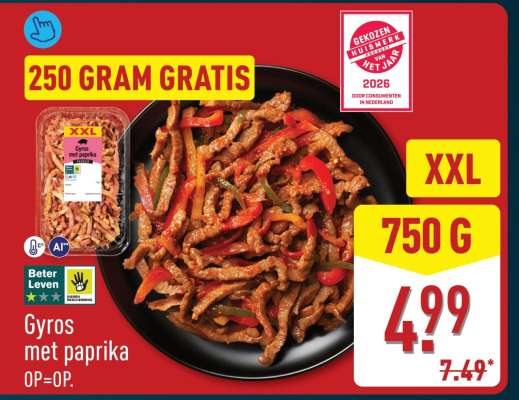 Gyros met paprika