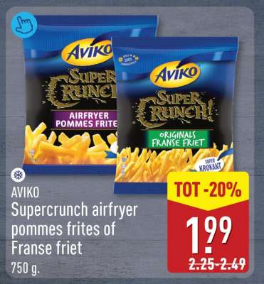 AVIKO Supercrunch airfryer pommes frites of Franse friet