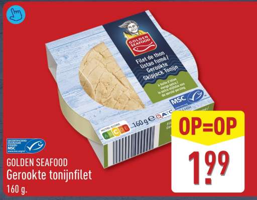 GOLDEN SEAFOOD Gerookte tonijnfilet