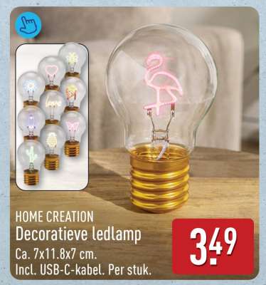 HOME CREATION Decoratieve ledlamp