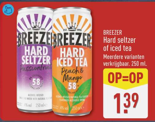 BREEZER Hard seltzer of iced tea