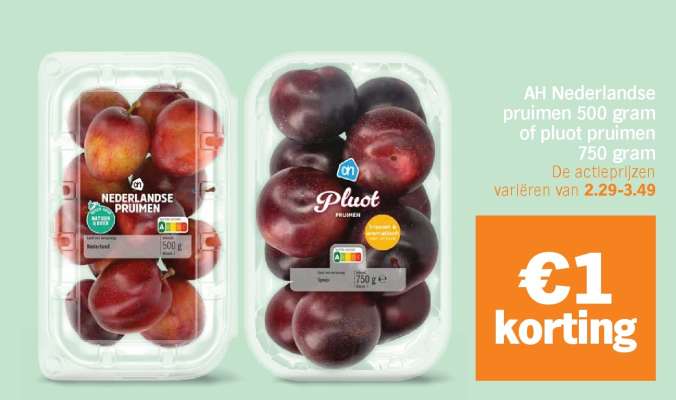 AH Nederlandse pruimen of pluot pruimen