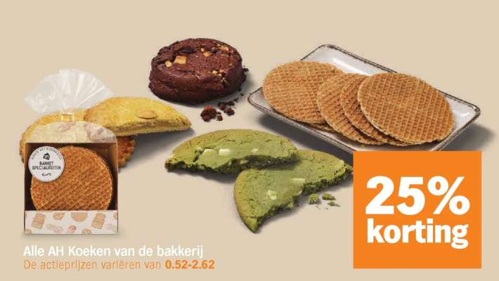 Alle AH Koeken van de bakkerij