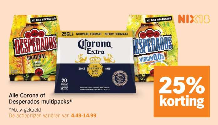 Corona of Desperados multipacks