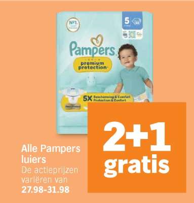 Alle Pampers luiers