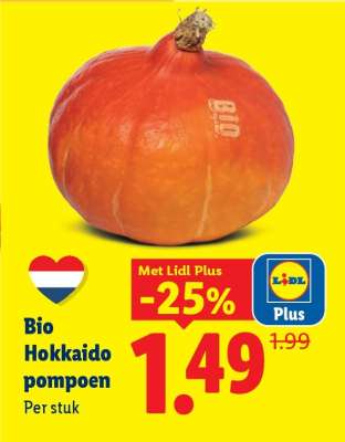 Bio Hokkaido pompoen