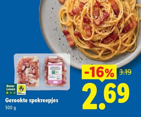 Gerookte spekreepjes