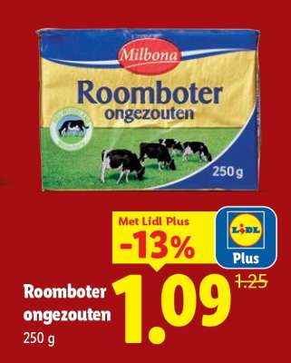 Roomboter ongezouten