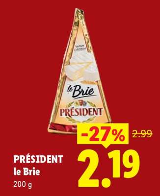 PRÉSIDENT le brie
