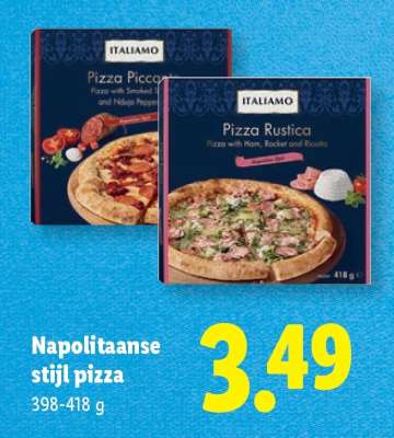 Napolitaanse stijl pizza