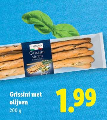Grissini met olijven