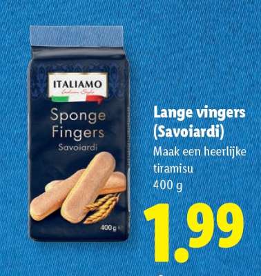 Lange vingers (Savoiardi)