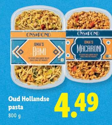 Oud Hollandse pasta