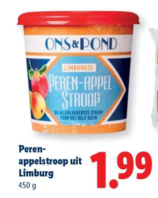 Peren-appelstroop uit Limburg