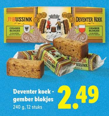 Deventer koek - gember blokjes