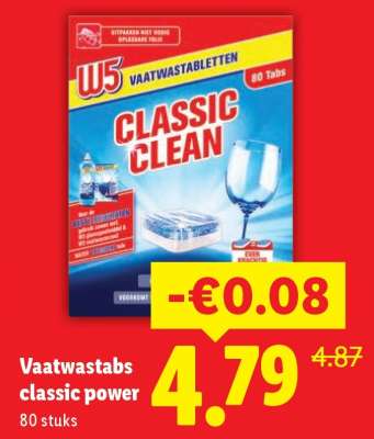 Vaatwastabs classic power