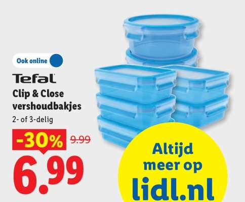 Tefal Clip & Close vershoudbakjes
