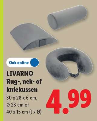 LIVARNO Rug-, nek- of kniekussen