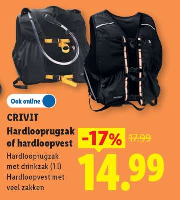 CRIVIT Hardlooprugzak of hardloopvest