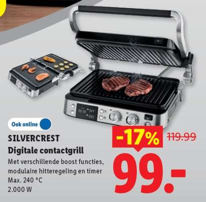 SILVERCREST Digitale contactgrill