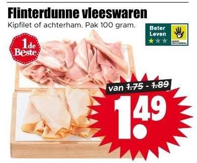 Flinterdunne vleeswaren