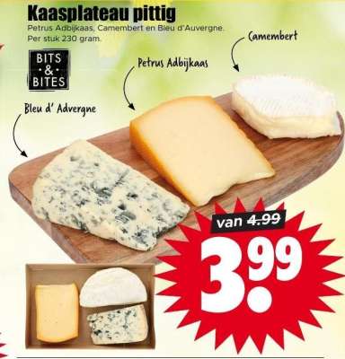 Kaasplateau pittig