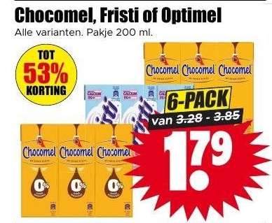 Chocomel, Fristi of Optimel