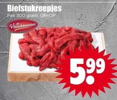 Biefstukreepjes