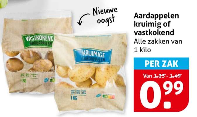 Aardappelen kruimig of vastkokend
