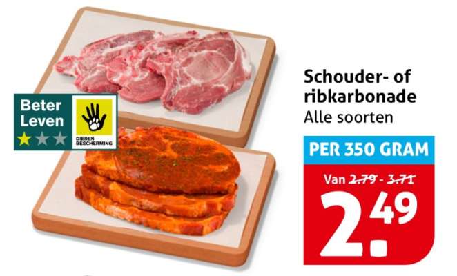 Schouder- of ribkarbonade
