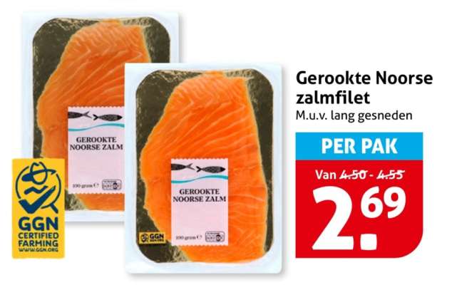 Gerookte Noorse zalmfilet