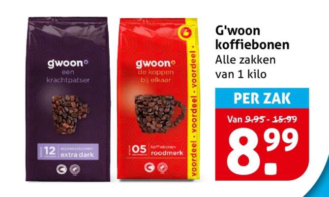 G'woon koffiebonen