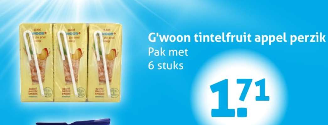 G'woon tintelfruit appel perzik