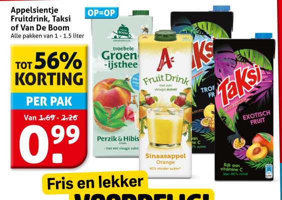 Appelsientje Fruitdrink, Taksi of Van De Boom
