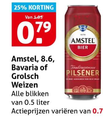 Amstel, 8.6, Bavaria of Grolsch Weizen