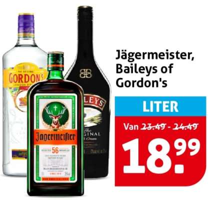 Jägermeister, Baileys of Gordon's