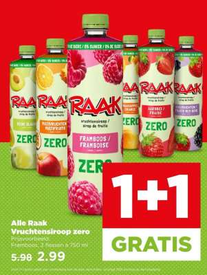 Alle Raak Vruchtensirop zero
