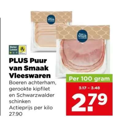 PLUS Puur van Smaak Vleeswaren