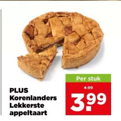 PLUS Korenlanders Lekkerste appeltaart