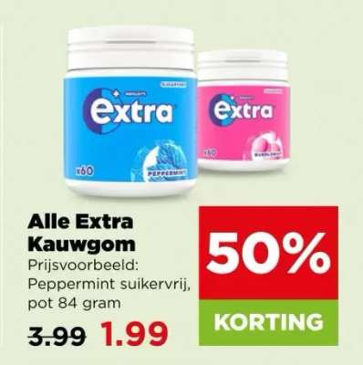 Alle Extra kauwgom