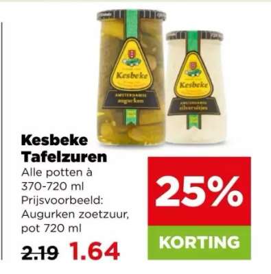 Kesbeke tafelzuren
