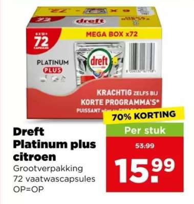 Dreft Platinum plus citroen