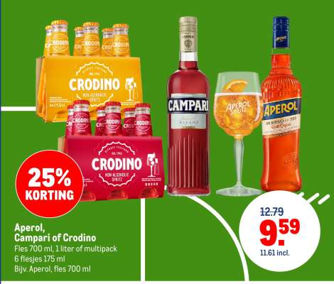 Aperol, Campari of Crodino