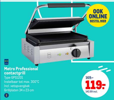 Metro Professional contactgrill