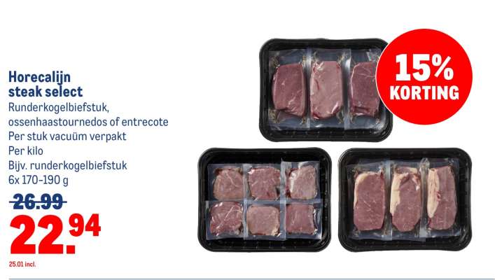 Horecalijn steak select