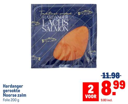 Hardanger gerookte Noorse zalm