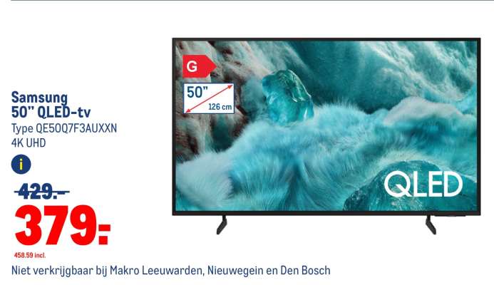Samsung 50” QLED-tv