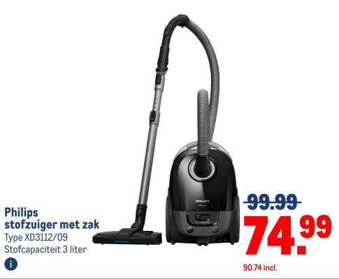 PHILIPS Stofzuiger met zak