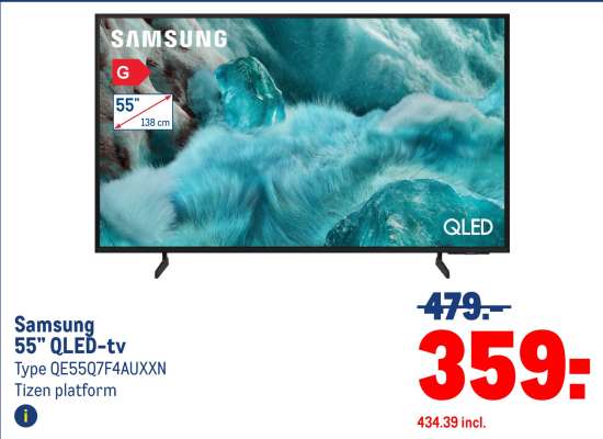 Samsung 55” QLED-tv